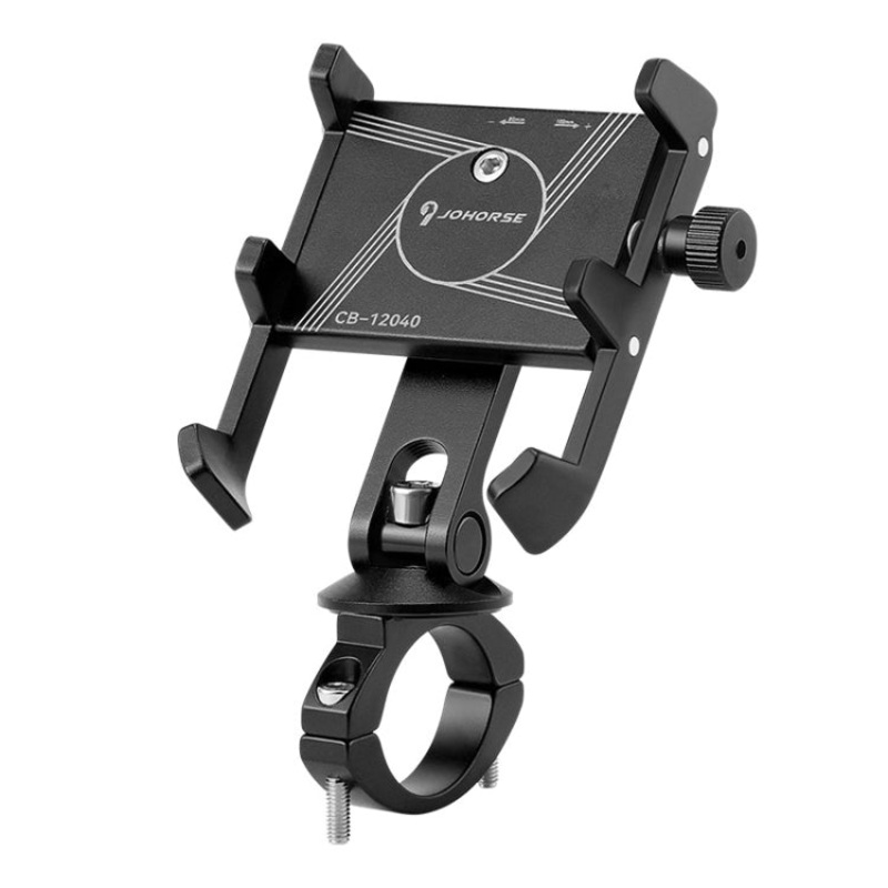 Bicycle Shockproof Mobile Phone Holder Motorcycle Riding Equipment (Handlebar Black)