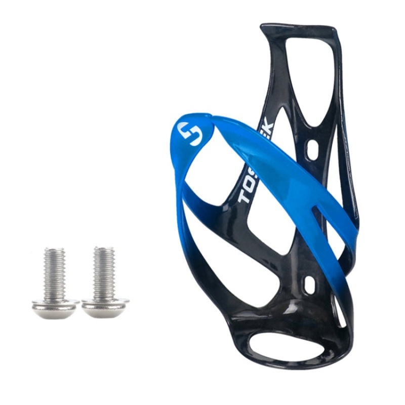 Carbon Fiber Outdoor Cycling Water Bottle Cage (Blue Glossy)