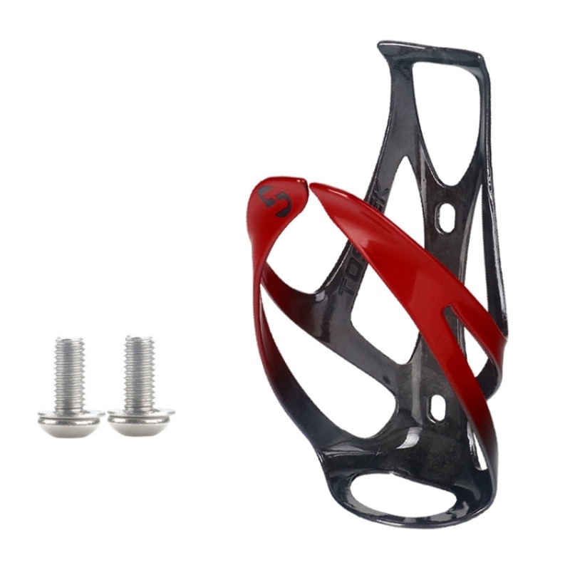 Carbon Fiber Outdoor Cycling Water Bottle Cage (Red Glossy)