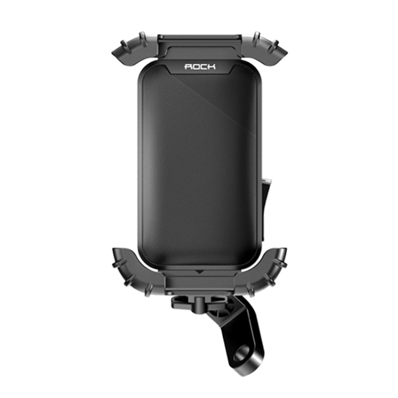 Cycling Phone Holder Rearview Mirror Style (Black)