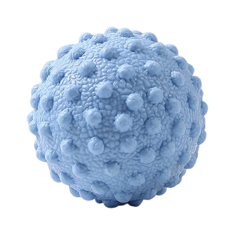 TPR Solid Bump Fascia Foot Reflexology Yoga Massage Ball (Light Blue)