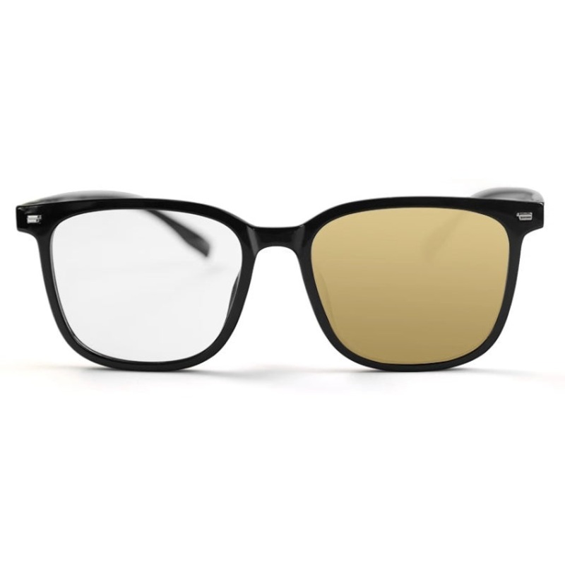 Watching Cell Phone Playing Games Anti-Blue Light Glasses Postoperative Flat Glasses, Color: Black Frame+Transparent To Tea Lens