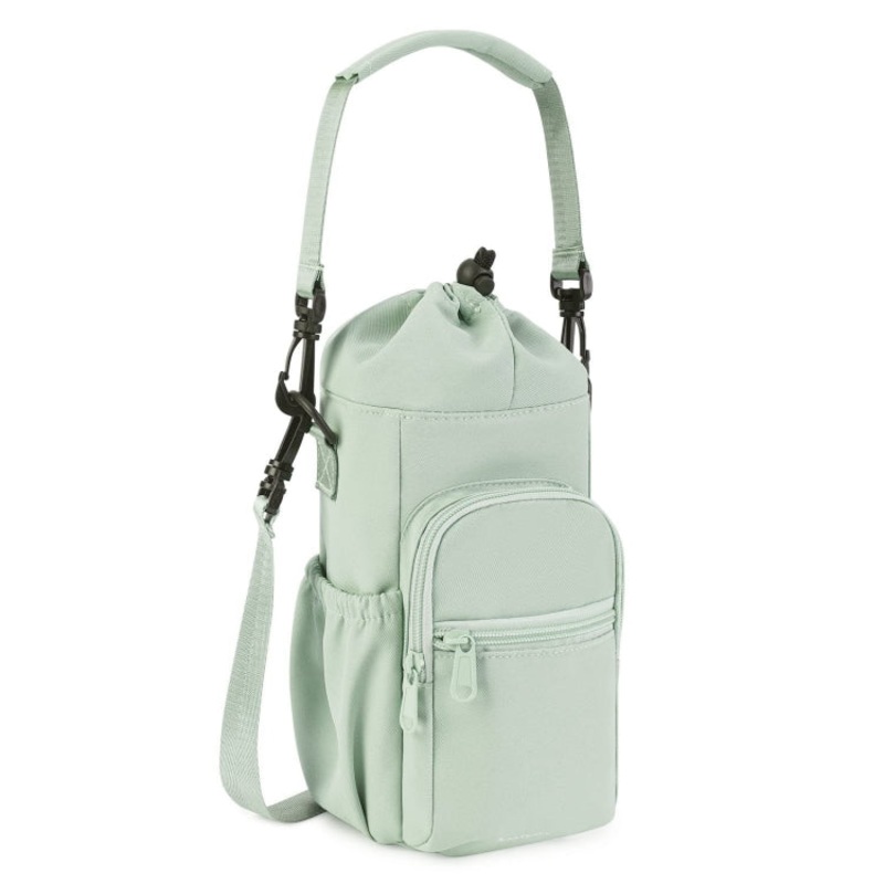 Water Bottle Holder Cross Body Sling Bag For 40oz Cup (Green)