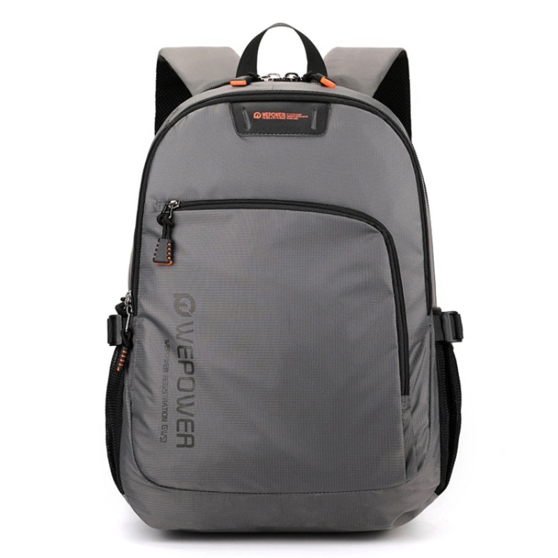 Wepower Shoulder Bag Men Large Capacity Business Travel Computer Backpack (Grey)