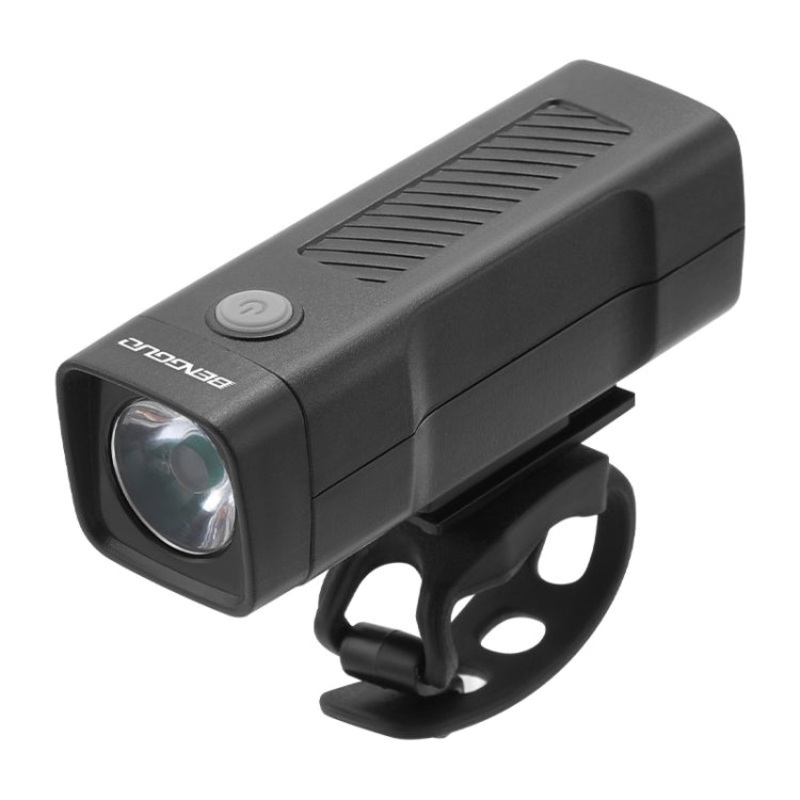 Bicycle Front Light Rechargeable Flashlight 3 Lighting Modes (Black)