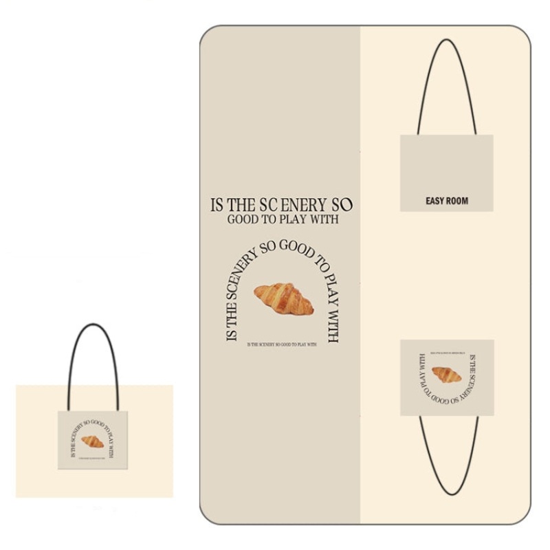 Large Bread Oxford Cloth Outdoor Picnic Mat Can Be Used As A Shoulder Bag Easy To Carry (150 x 200cm)
