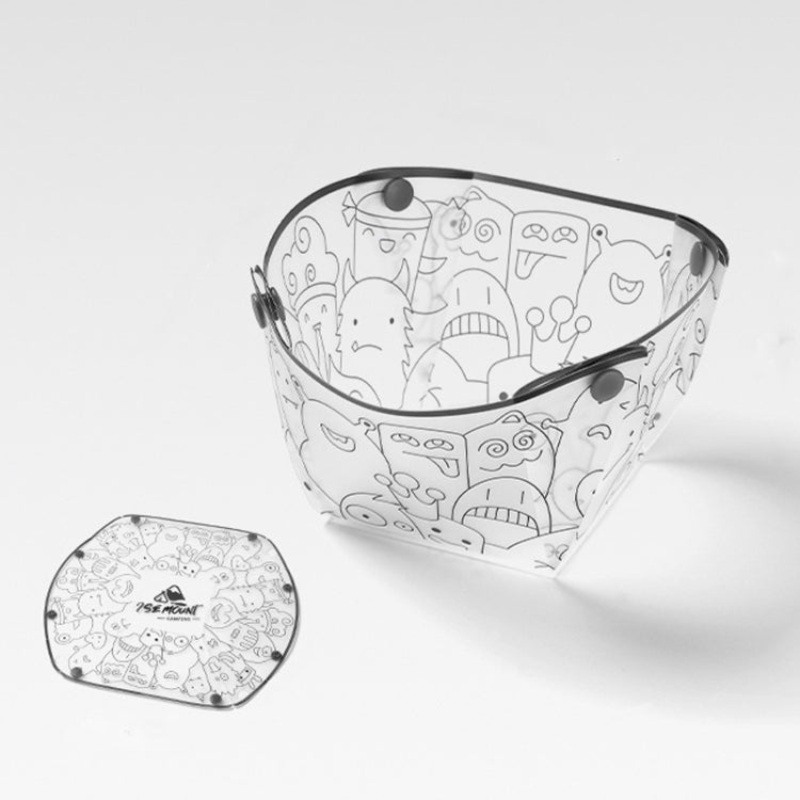Lightweight Folding Tableware Foldable Bowl Cup (Bowl) for Outdoor Activities