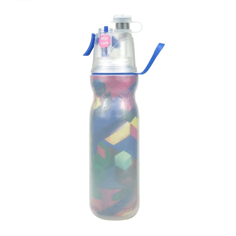 Summer Outdoor Sports Training Spray Cooling Water Cup 470ml Geometry 3-layers (Color: Geometry 3-layers)
