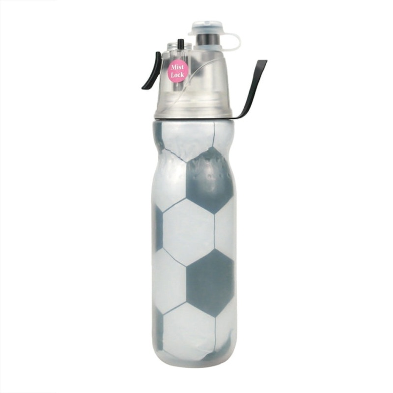 Summer Outdoor Sports Training Spray Cooling Water Cup (Football) 470ml 3-Layers
