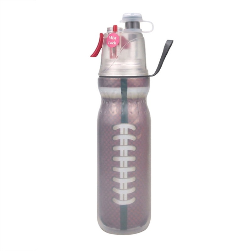 Summer Outdoor Sports Training Spray Cooling Water Cup (Rugby) 470ml 3-Layers