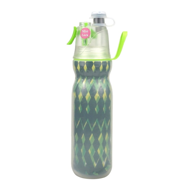 Summer Outdoor Sports Training Spray Cooling Water Cup (Watermelon 3-Layers) - 590ml