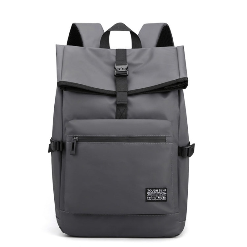 16 Inch Oxford Outdoor Travel Waterproof Lightweight Backpack School Bag (Dark Gray)