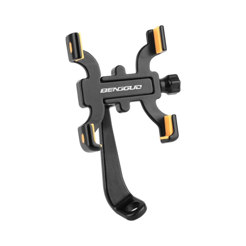 Bicycle Aluminum Alloy Four-claw Cycling Mobile Phone Holder (Rear View Mirror)