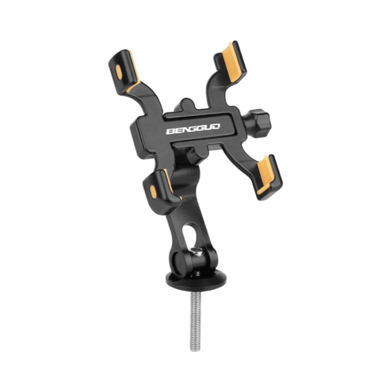 Bicycle Aluminum Alloy Four-claw Cycling Mobile Phone Holder (Stem Style)