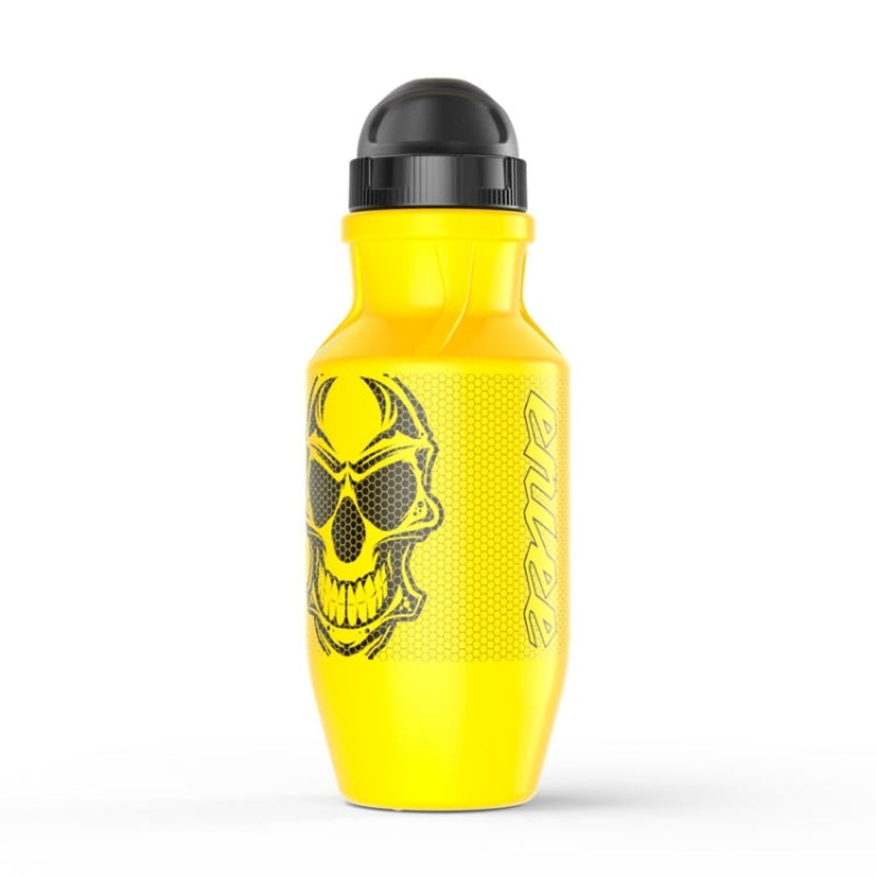 Bicycle Water Cup Squeeze Fitness Sports Bottle With Dust Cap 550ml(Yellow)