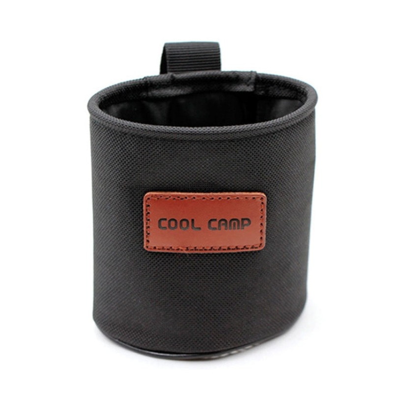Cool Camping Outdoor Camping Multifunctional Storage Rack Cup Holder Water Bottle Cover (Black)