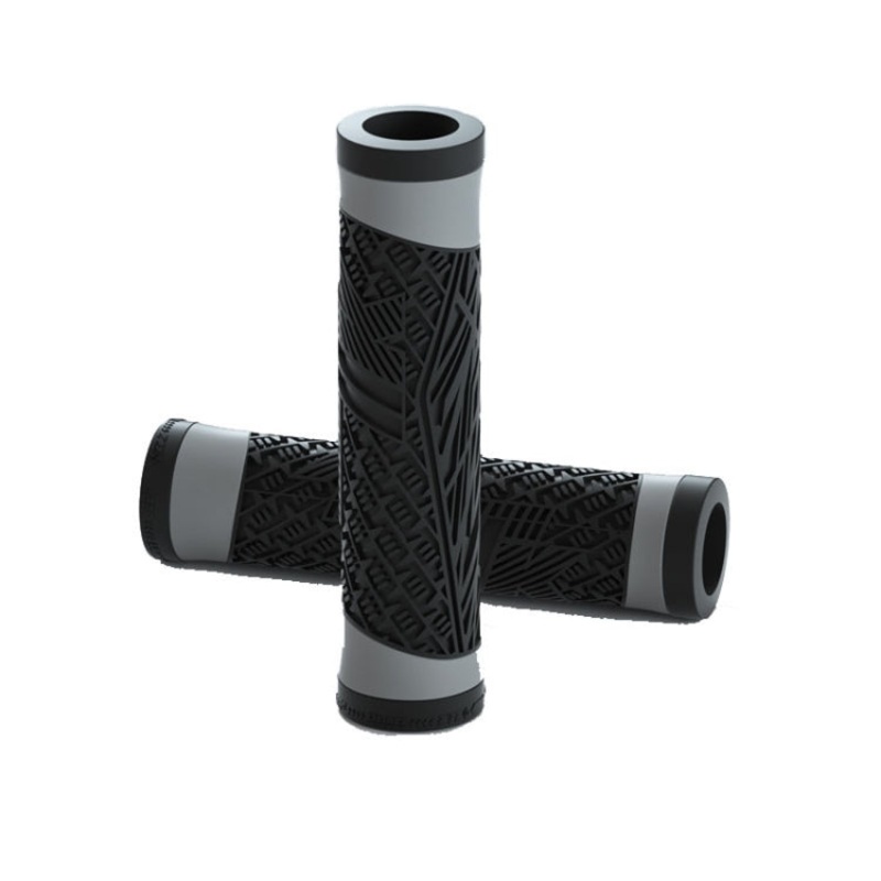 ENLEE E-235151 1pair Silicone Bicycle Covers Mountain Bike Cycling Grips With Handlebar Blocking(Black)