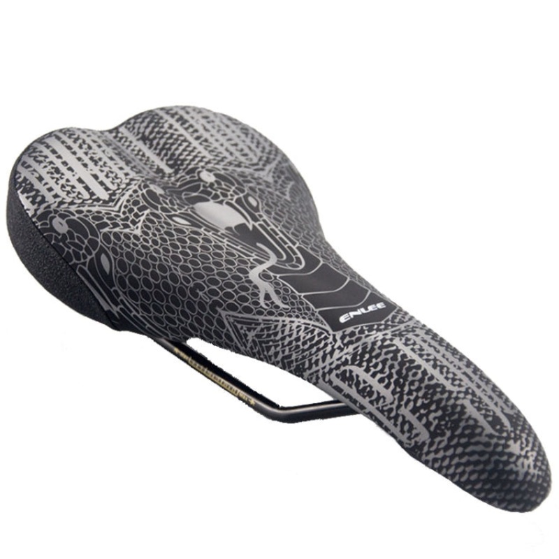 ENLEE ZD-B834 Bicycle Cushion Saddle Mountain Bike Shock Absorbing Seat, Style: Snake Head