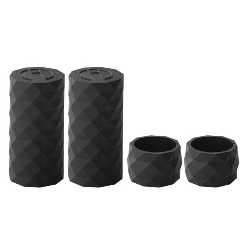 Road Bike Handlebar Strap Holder Bicycle Non-Slip Lever Strap Fixing Ring (Black, 4pcs)