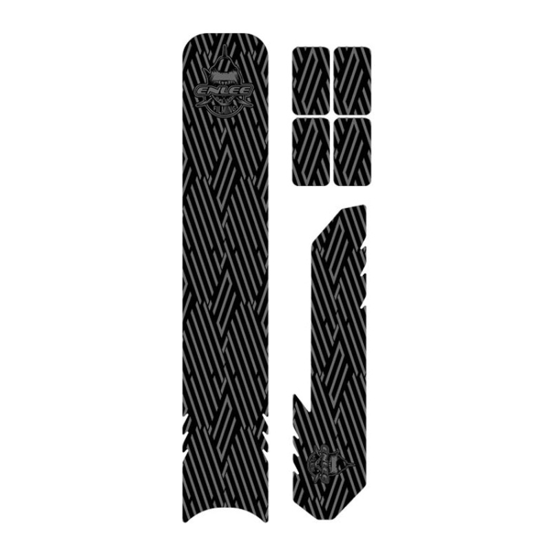 6pcs Set Road Bike Frame Stickers Thickened Waterproof Chain Guard Decal (Stripe)
