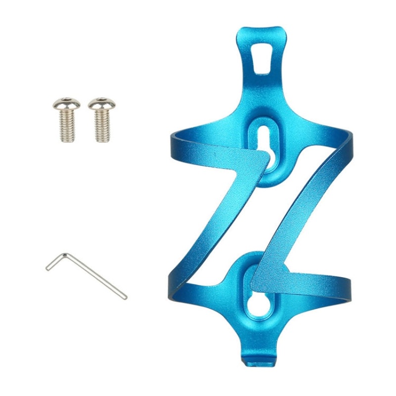 Aluminum Alloy Bicycle Cup Holder Water Bottle Bracket Blue (Without Rotation Base)