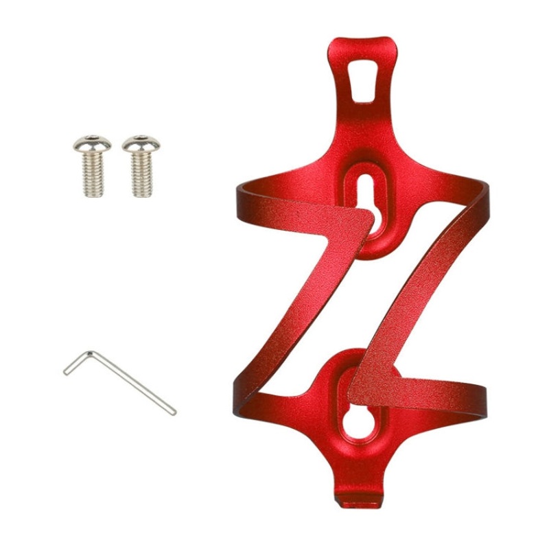 Aluminum Alloy Bicycle Water Bottle Holder Cage (Red)