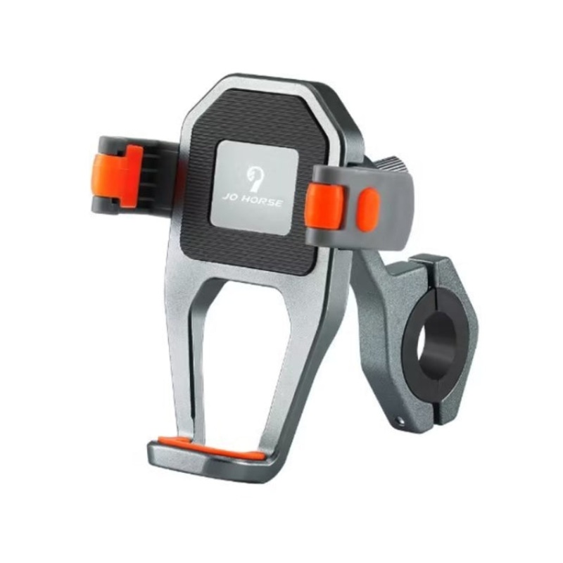 Aluminum Alloy Bicycle Riding Mobile Phone Navigation Roller Fixed Bracket (Titanium)