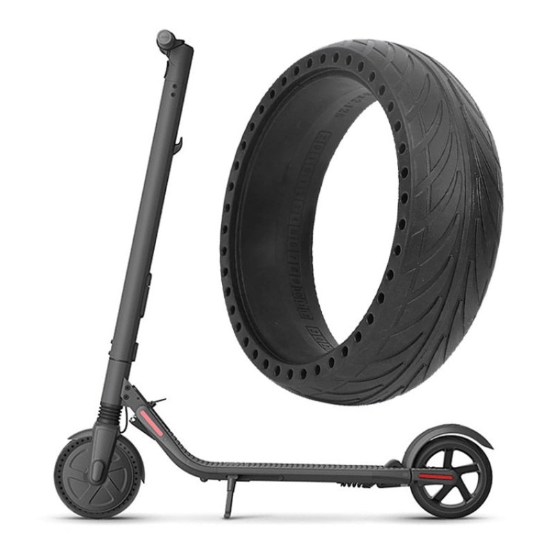 For Ninebot ES1/2/4 Scooter 8x2.125 Inch Outer No Need to Inflate Tire(Black)