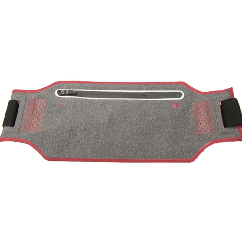 Ultra-Thin Waterproof Waist Pack Lightweight Storage Sports Belt (Red)