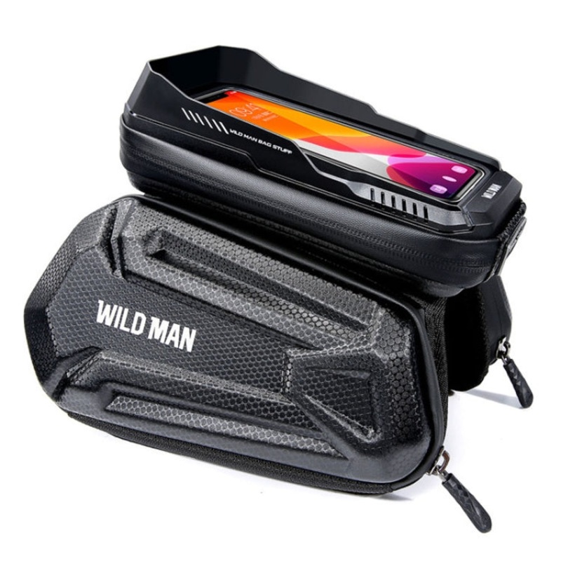 Waterproof Hard Shell Solar Pattern Phone Touch Screen Top Tube Bag (1.2L)