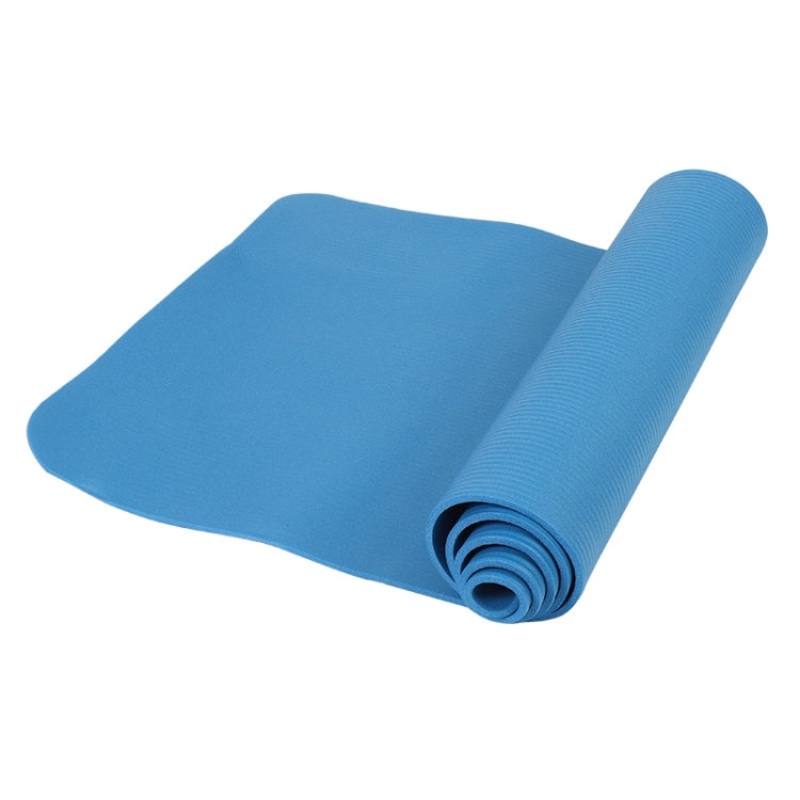 NBR Yoga Mat Widened Thickened Non-slip Dance Fitness Mat Blue (187 x 62.5 x 0.8cm)
