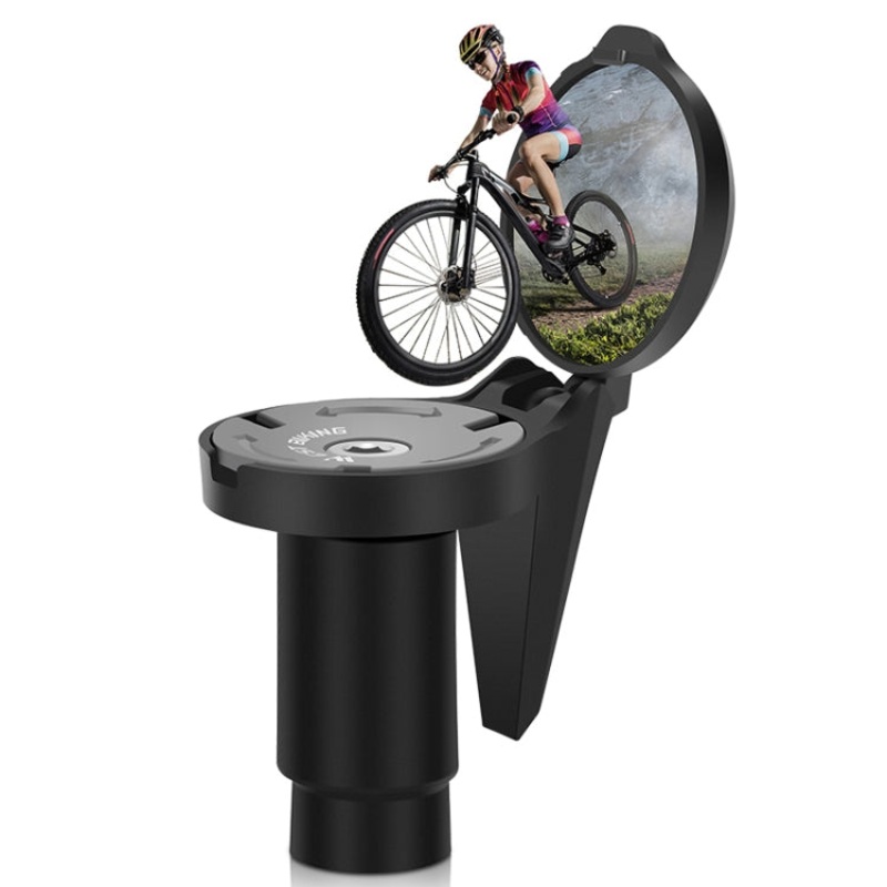 Bicycle Handlebar Convex Rear View Mirror (Black)