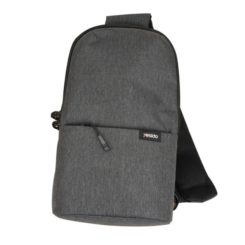 Casual Business Chest Bag Oxford Cloth Shoulder Messenger Bag (Black)