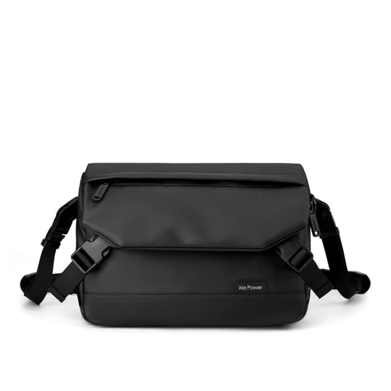 Men Casual Messenger Bags Black Casual Bag Men (Black)