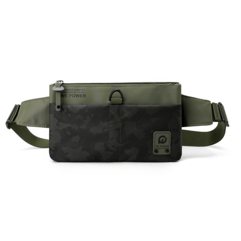 Men Casual Waterproof Outdoor Chest Bag Crossbody Bag Waist Pack (Army Green)