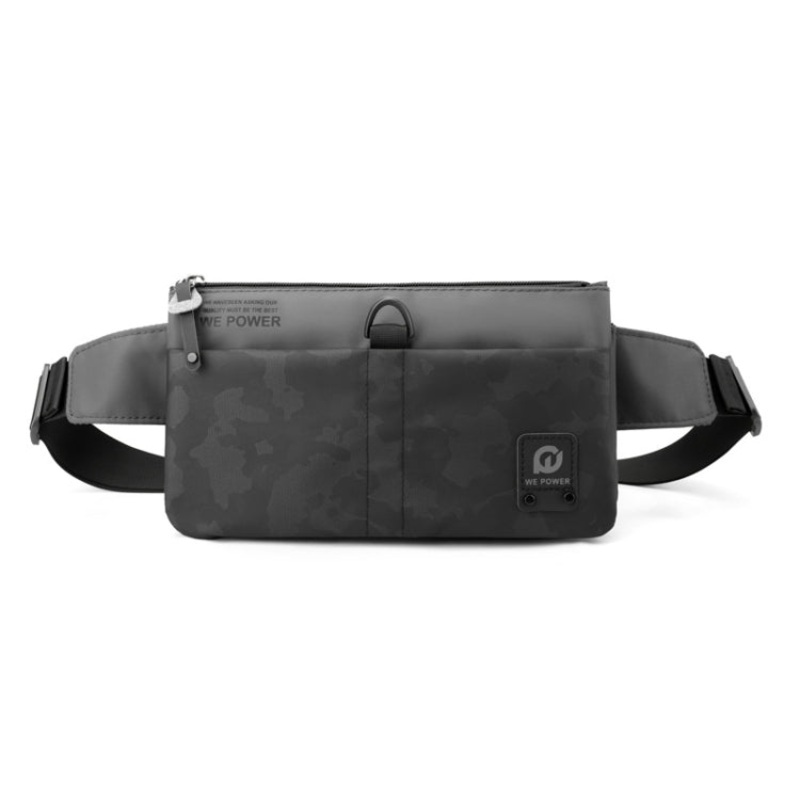 Men Casual Waterproof Outdoor Crossbody Chest Bag Waist Pack (Grey)