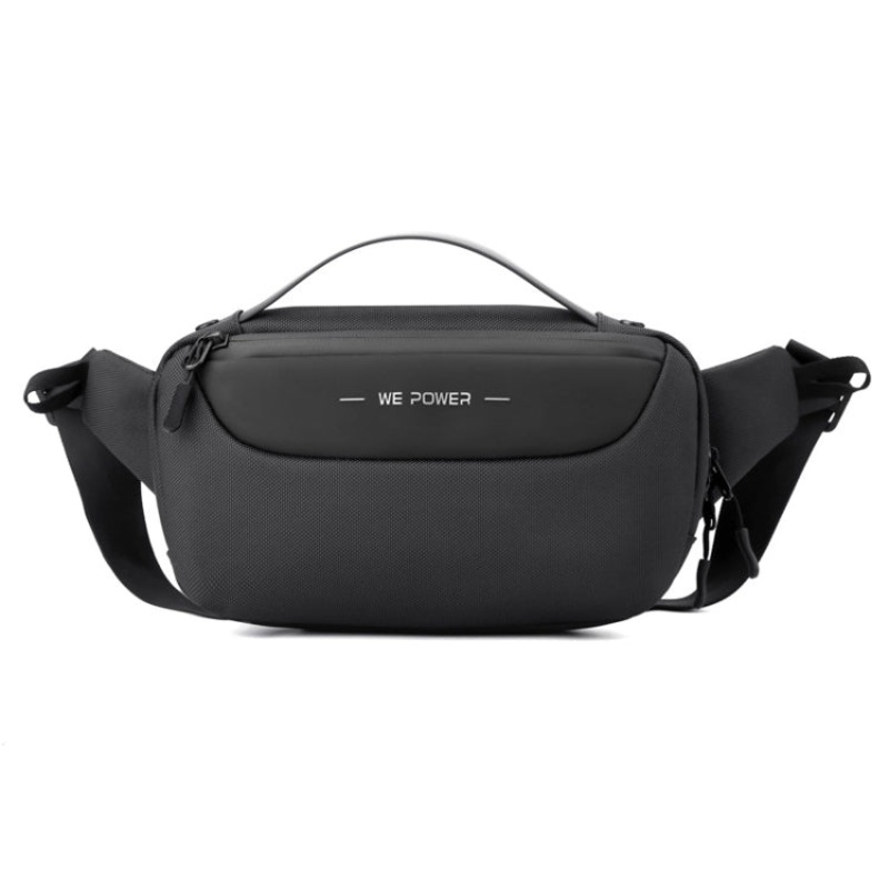 Men Crossbody Bag Sports Waist Bag Small Shoulder Outdoor Multi-Functional (Grey)