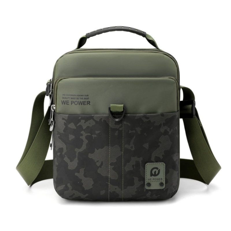 Men Sport Messenger Bag Outdoor Street Casual Messenger Bag (Army Green)