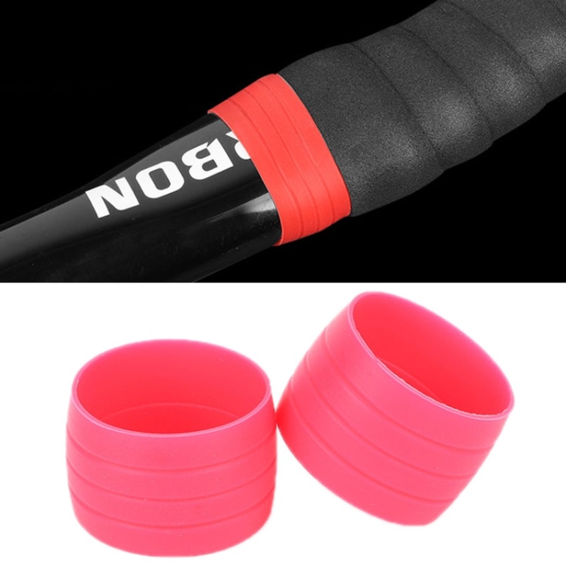 Road Bike Handlebar With Retaining Ring Brake Cable Protector Pink (2 Pairs)