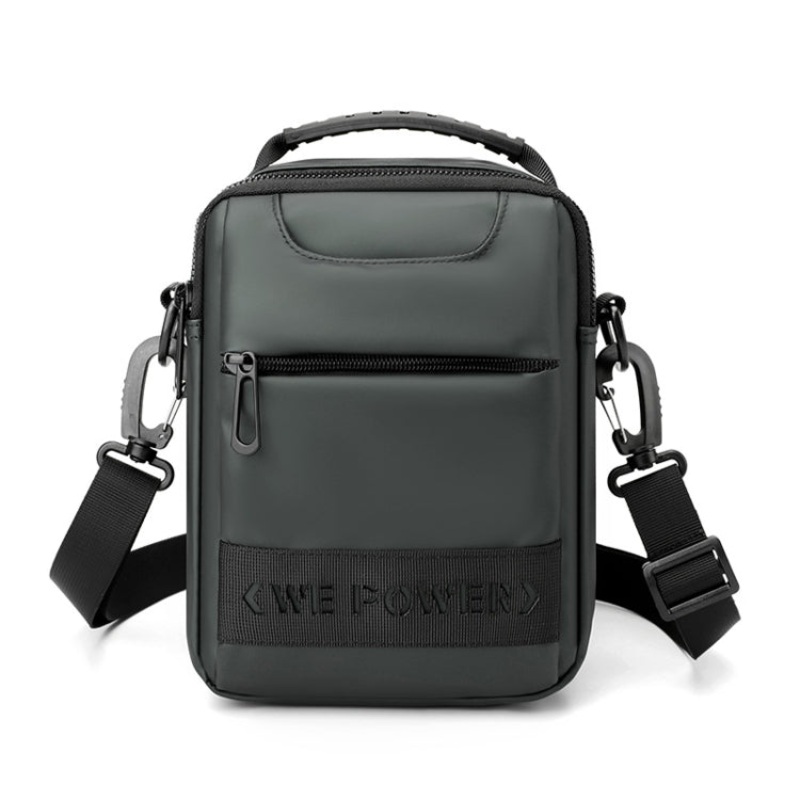 Simple Men Messenger Bag Can Wear Belt Hanging Handheld Shoulder Bag (Army Green)