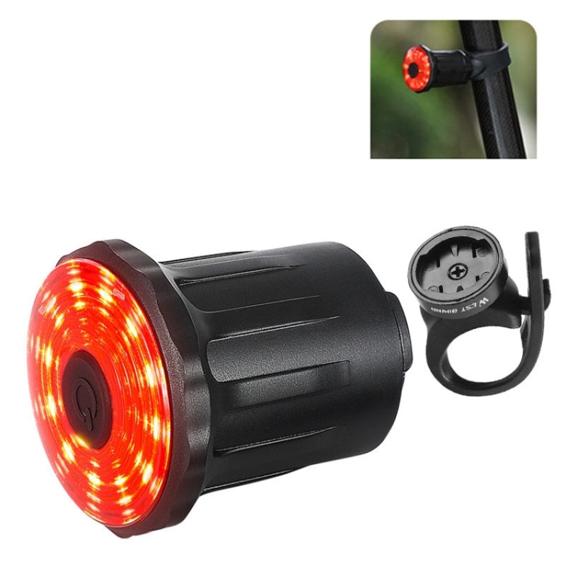 USB Charging Smart Brake Sensor Warning Tail Light for Bicycle (Sit Tube)