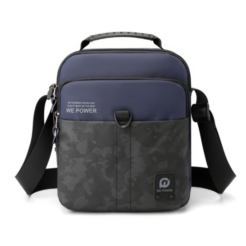 WEPower Men Sport Messenger Bag Outdoor Street Casual (Dark Blue)