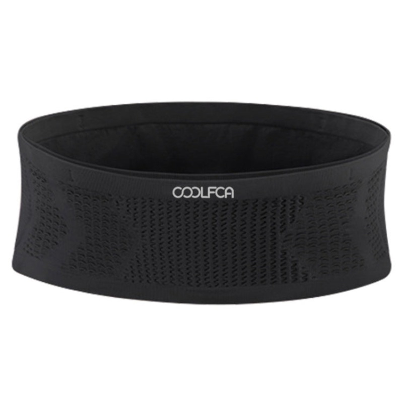 Cool Outdoor Fitness Sports Non-slip Breathable Mobile Phone Fanny Pack (Black, 14x30cm)
