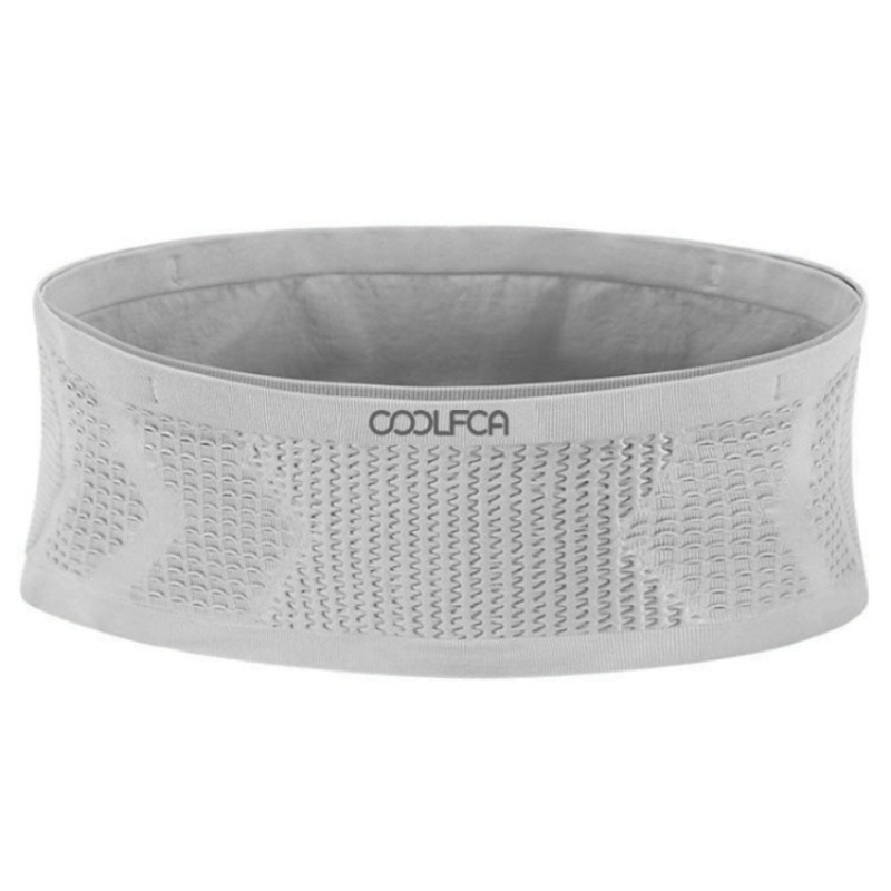Cool Outdoor Fitness Sports Non-slip Breathable Mobile Phone Fanny Pack (Gray, 14x30cm)