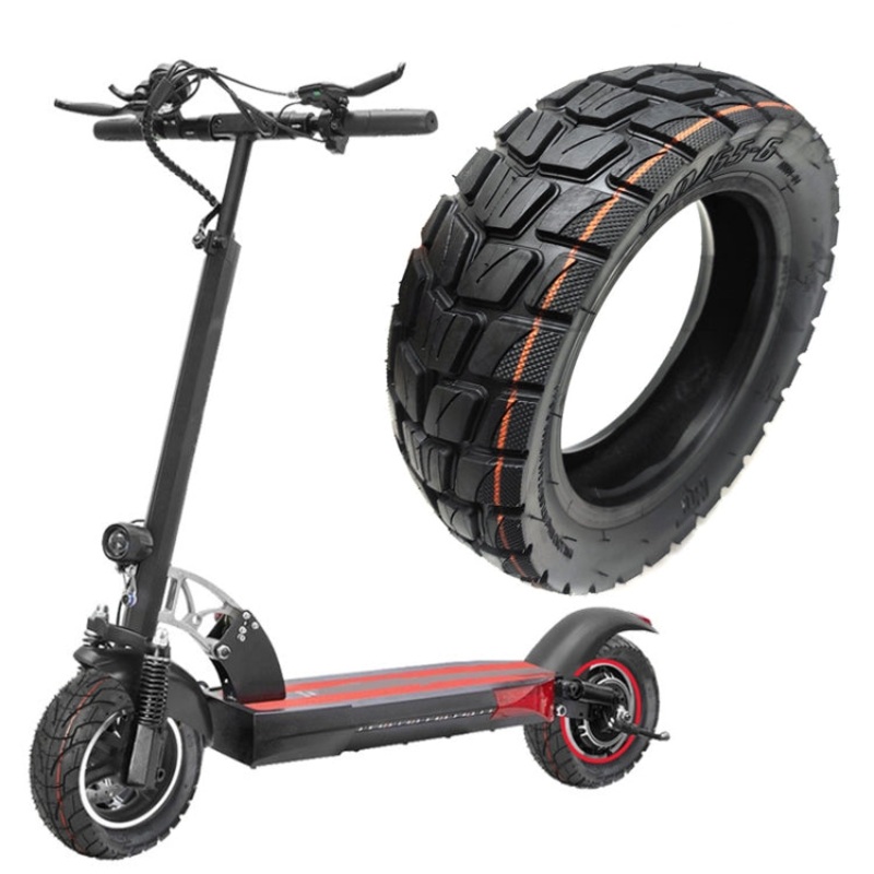 For KUGOO M4 TUOVT 80/65-6.5 10 inch Electric Skateboard Vacuum Explosion-Proof Outer Tire(Off-road Tire)
