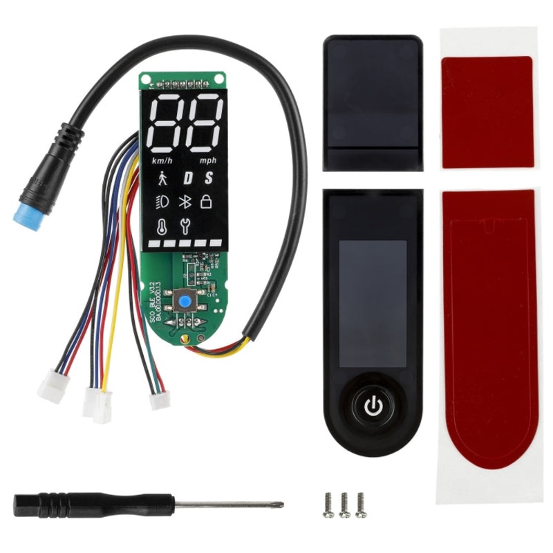 For Xiaomi Electric Scooter Pro/Pro 2/1S Four-Wire Double Brake Bluetooth Board Set, Spec: With Switch Panel