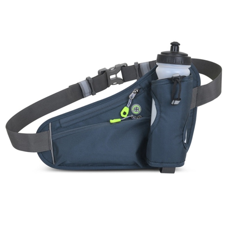 Mountaineering Water Bottle Waist Bag for Outdoor Sports (Dark Gray)