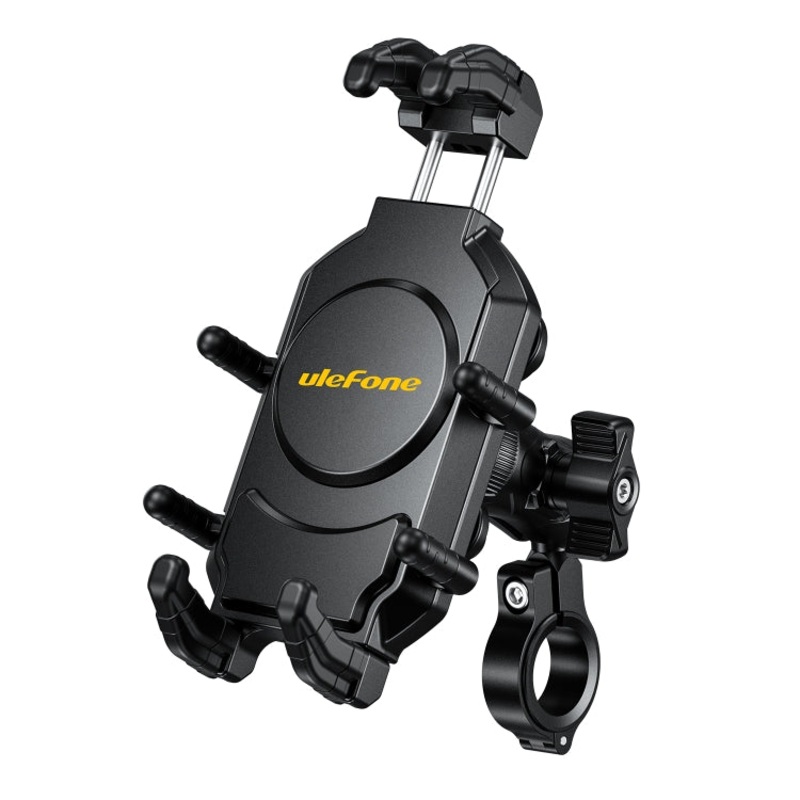 Universal Bicycle Handle Phone Holder for Mounting on Handlebars (Black)