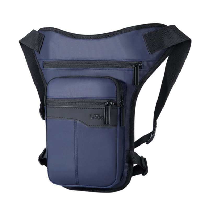 Motorcycle Riding Waist and Leg Bag Outdoor Multifunctional Travel Sports Pack (Blue)