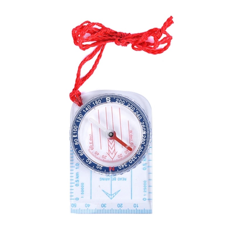 Outdoor Compass Map Scale for Hiking and Navigation (3 Colors)